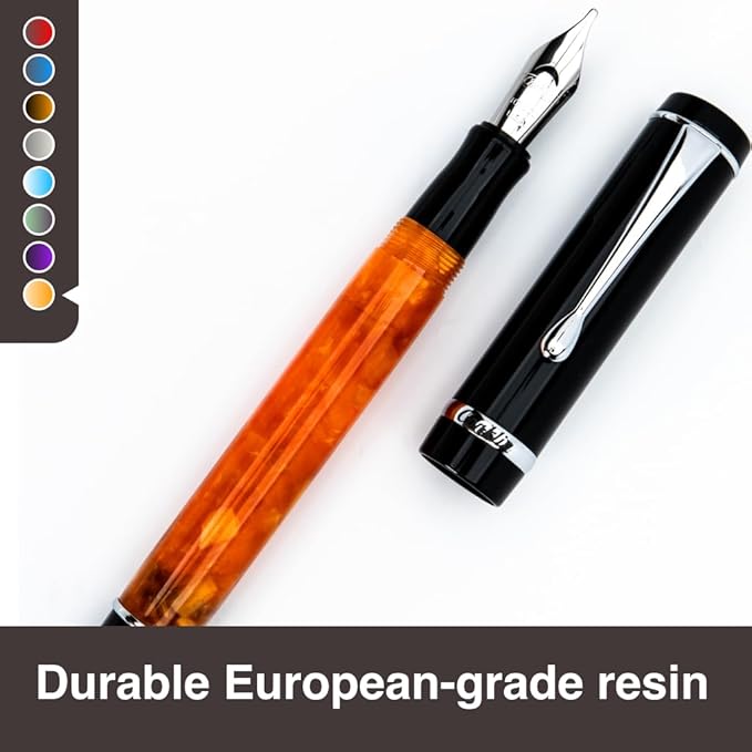 Conklin Duragraph Fountain Pen Orange Nights - Flex Nib, Dynamic Writing Tool with Vibrant Finish