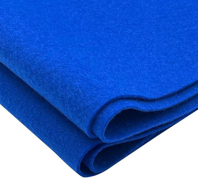 EOVEA | Acrylic Felt Fabric by The Yard - Non-Stiff, Soft Material - 72" Wide - 1.6mm Thick Felt Sheets for DIY Crafts, Sewing, Upholstery, Cushion, Padding(Royal Blue, 2 Yard)