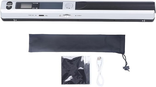 Portable Scanner, Mobile Document Scanner A4 Scanning for Photo (Silver)