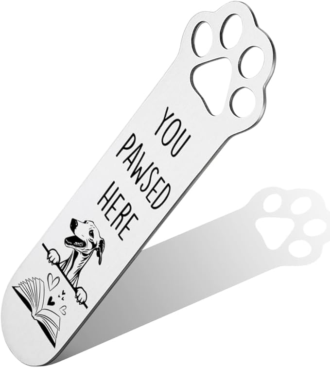 Greyhound Dog Gifts, Greyhound Dog Bookmark for Greyhound Dog Lover Book Lovers Bookworm Bookish Nerd, Bookmark Dog Lover, Book Club Gifts for Reader Dog Owner Lover-DX125