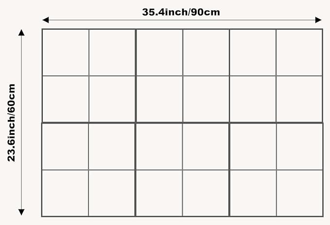 Cork Board 24 x36 Alternative - 6 Pack Felt Wall Tiles with Safe Removable Adhesive Tabs, Cork Boards for Walls for Home Office Pin Board Tack Board Cork Board - Prussian Blue