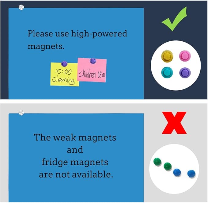DEVELOP Large Magnetic Blue Glass Dry Erase Board, 60 x 36 Inches (150 x 90 cm), Modern Tempered Glass Whiteboard for Wall, Frameless White Board with Marker Tray, 4 Markers, 2 Magnets, 1 Eraser