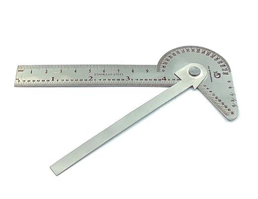 Multi Purpose Protractor Square Rule Centre Finder Drill Point Gauge Hand Tools