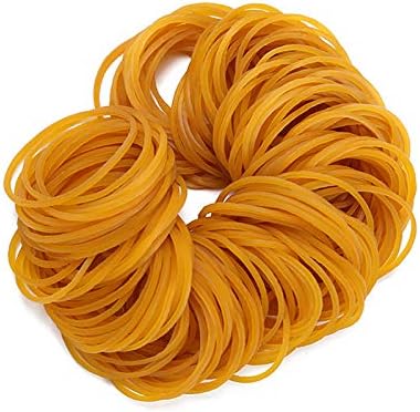 AMUU Rubber Bands 500pcs Size19 50mm 2 inch Rubber Bands #19 Small Elastic Band for Office Supplies School Home