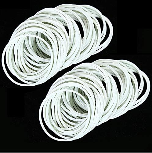 AMUU Rubber Bands office 300pcs white Small Rubber Bands for Office School Home size16 Elastic Band