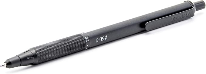 Zebra Pen Premium Writing Gift Set 3-Pack, Black Ink, Medium/Fine Point, Includes G-750 Gel Pen, F-701 Ballpoint Pen, and M-701 Mechanical Pencil, Metal Barrels, Refillable (10513)