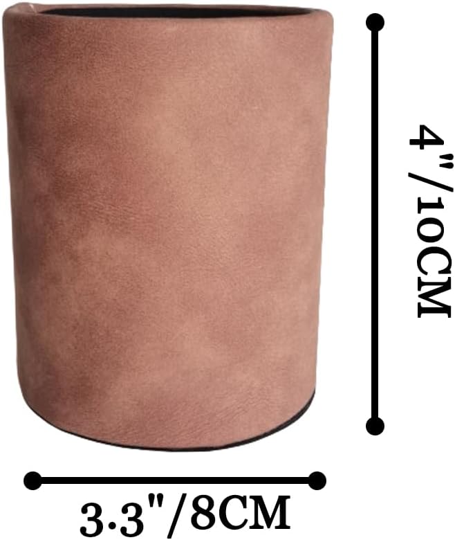 Pen Pencil Holder Cup Container Leather Desk Organizer Stand Decor Brush Scissor Holder Decoration Office Desk Home School