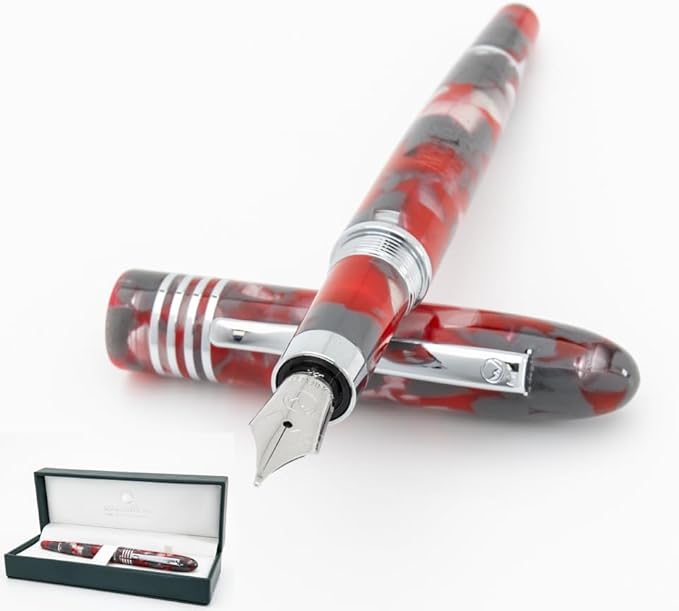 Monteverde Ruby Mountain Fountain Pen - Omniflex