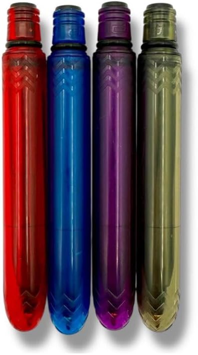 The USA Made Compact Pen – 4 Pack of Translucent Jewel Toned Aesthetic Ballpoint Pens – Chic, Compact & Colorful – for Stationery, School, Work or Journals (Assorted)