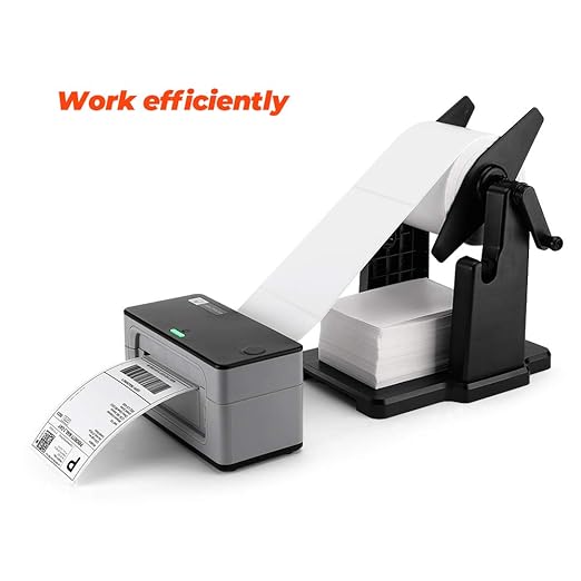 MUNBYN 4x6 Inch Direct Thermal Labels, 1000 Sheets/2 Rolls(500 Pcs per Roll), Shipping Paper for Thermal Printers, Permanent Adhesive Mailing Postage Labels for Shipping Packages