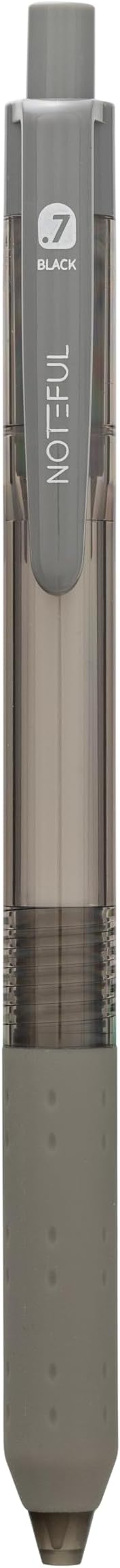 Retractable Silent Click Gel Pens For Journaling, Smooth Writing, Black Gel Ink Medium Point Pen (0.7 mm), Pack of 8