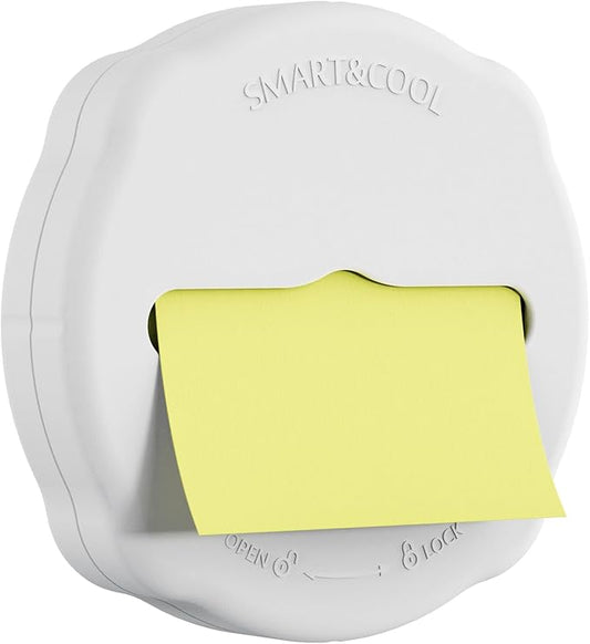 SMART&COOL Magnetic Pop-Up Note Dispenser for 3 x 3 in Pop-Up Sticky Notes, 1Pack, White (Notes Not Included)