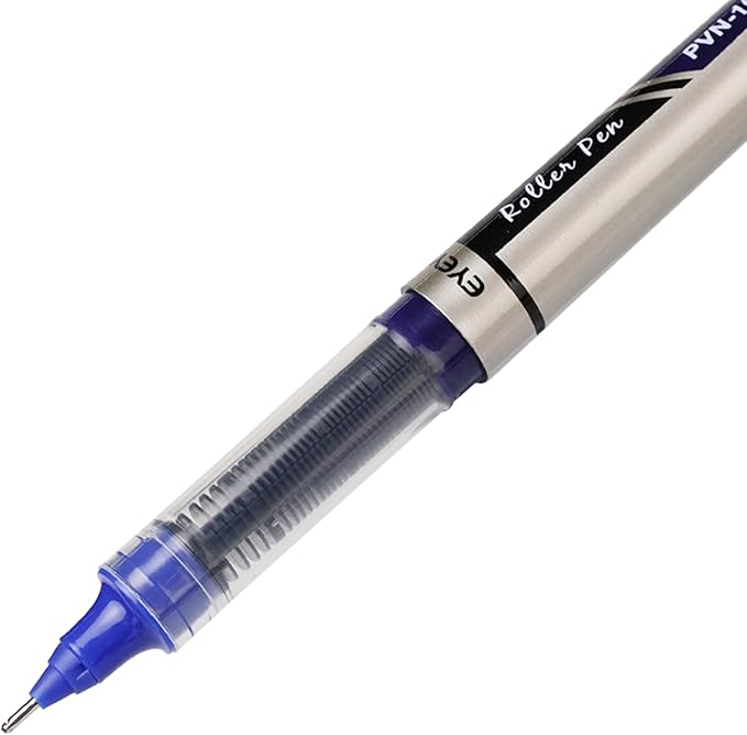 EYEYE Blue Pens Needle Tip 12 Pack Rollerball Pen 0.7mm Medium Point Quick Dry, Liquid Ink Pens Fine Point Smooth Writing Pen for Journaling, Note Taking, Office, School Supplies