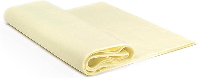 EOVEA | Acrylic Felt Fabric by The Yard - Non-Stiff, Soft Material - 72" Wide - 1.6mm Thick Felt Sheets for DIY Crafts, Sewing, Upholstery, Cushion, Padding(Ivory, 5 Yard)