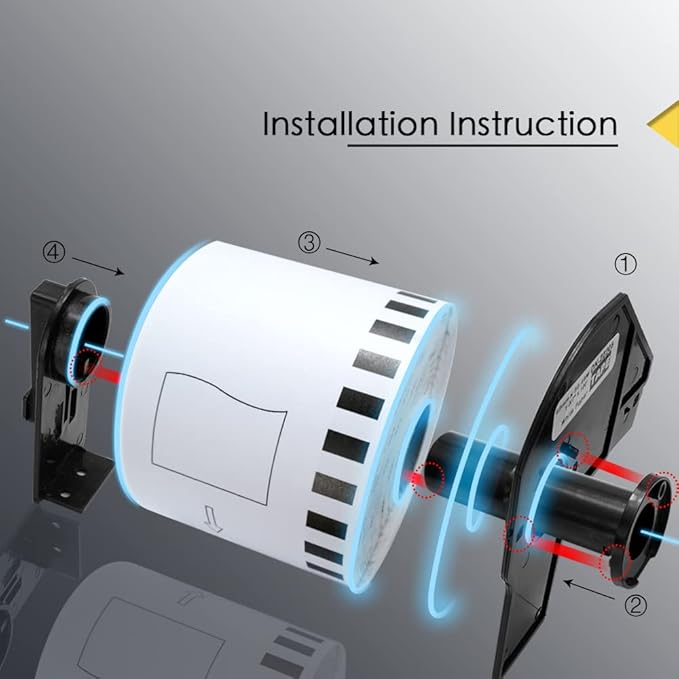 BETCKEY - 4" x 1" (102 mm x 25 mm) Multipurpose Labels Compatible with Zebra & Rollo Label Printer,Premium Adhesive & Perforated [1 Rolls, 1375 Labels]