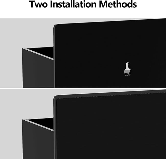 Magnetic Dry Erase Marker Holder Wall Mount, Acrylic 10 Slots Whiteboard Marker Holder for School, Office and Home, Eraser, Marker and Whiteboard Cleaner Not Included, Black