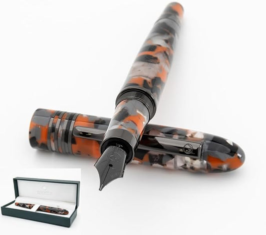 Monteverde Orange Mountain Fountain Pen - Omniflex