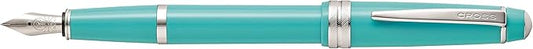 Cross Bailey Light Refillable Fountain Presented in a Everyday Gift Box - Medium Point, Black Ink, Polished Teal