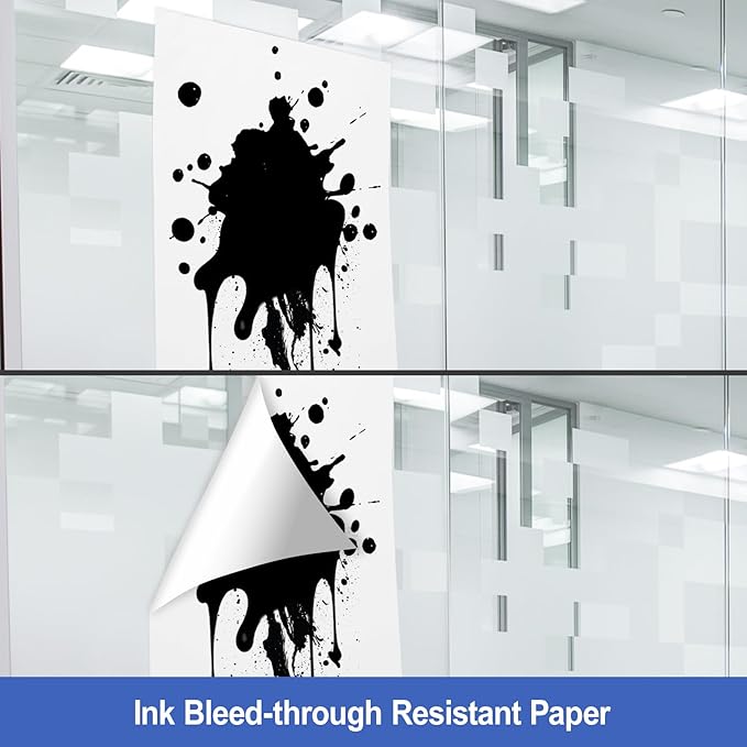 Comix Sticky Easel Pad, 25 x 30 Inches Flip Chart Paper for Teachers, Large Self Stick Easel Paper for Office School Classroom Supplies, 30 Sheets/Pad, 4 Pads/Pack