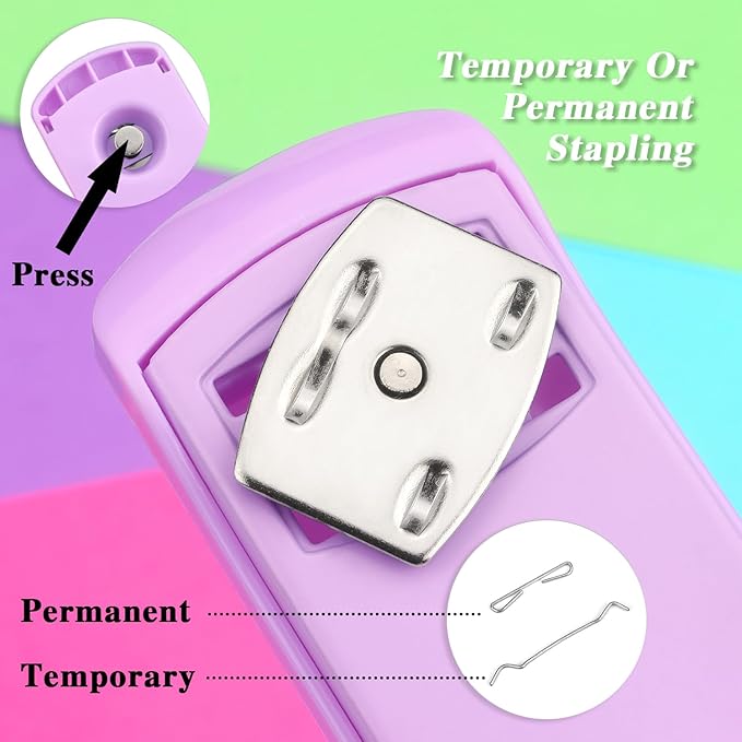 Tamaki Stapler, Office Stapler, Staplers for Desk(Purple)