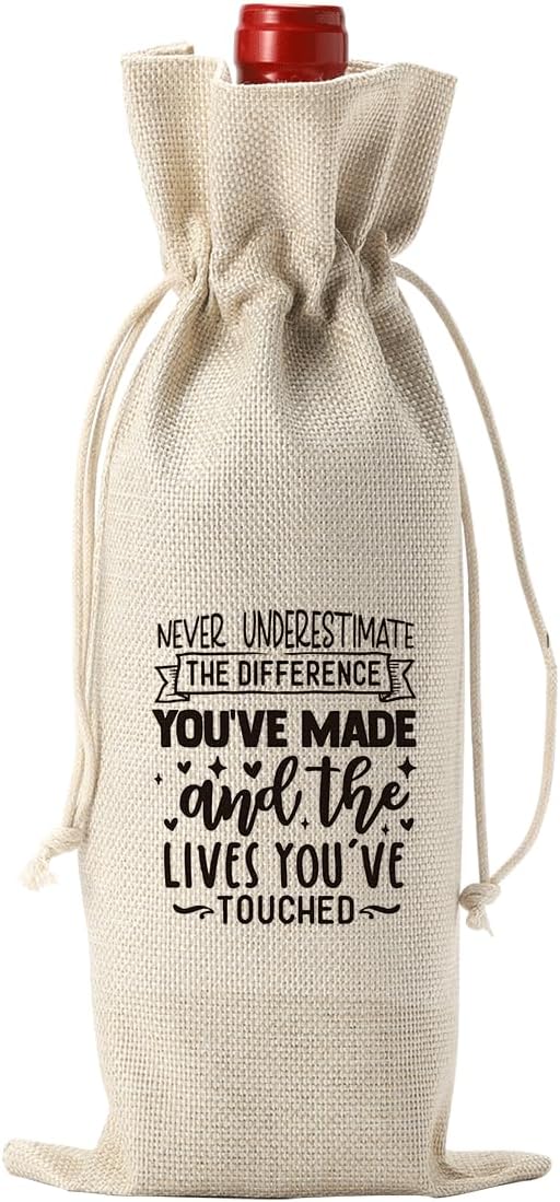 Funny Retirement Gifts for Woman Men Retirement Wine Gifts Bag Happy Retirement Party Decorations Retired Gifts Leaving Gifts for Coworker Nurse Teacher Boss Mother Father