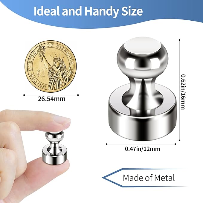36Pack Magnets for Whiteboard Refrigerator Magnet Fridge Magnets Small Magnet for Whiteboard Office Classroom Home Neodymium