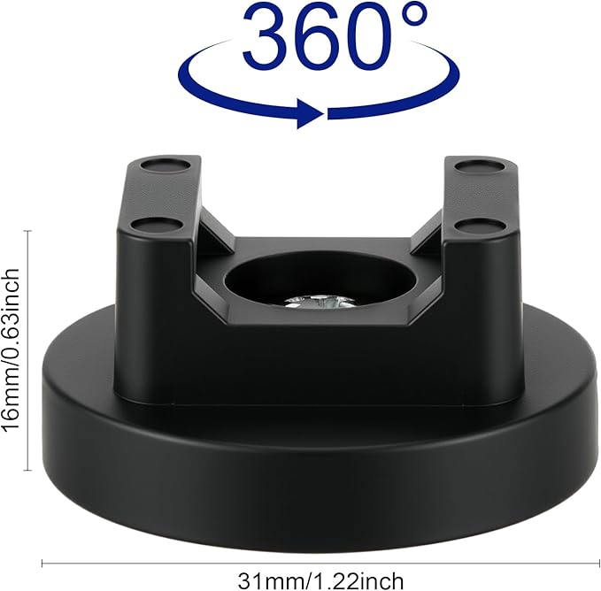 Yookeer Magnetic Zip Tie Mount Base Black Magnetic Cable Clips Wire Holder Multipurpose Cable Ties Management Base Electrical Supplies for Wire