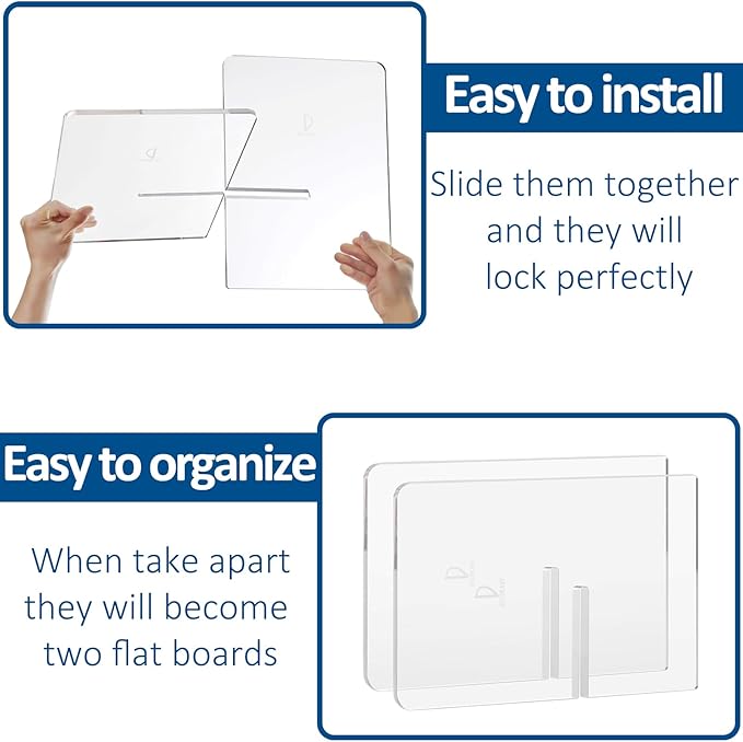 Acrylic Book Stand 11 x 7 x 6 in Large Open Book Display Stand for Cookbook Art Book Bible Guest Book - Coffee Table Book Stand for Reading - White, Standard