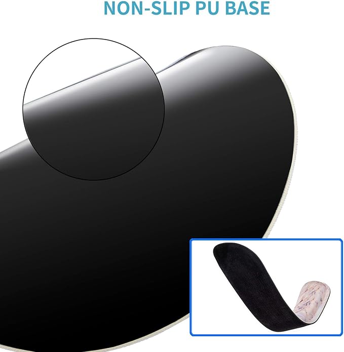 RICHEN Keyboard Wrist Rest and Mouse Pad with Wrist Support, Memory Foam Set for Gaming and Office, Comfortable & Lightweight for Easy Typing & Pain Relief (Marble2)