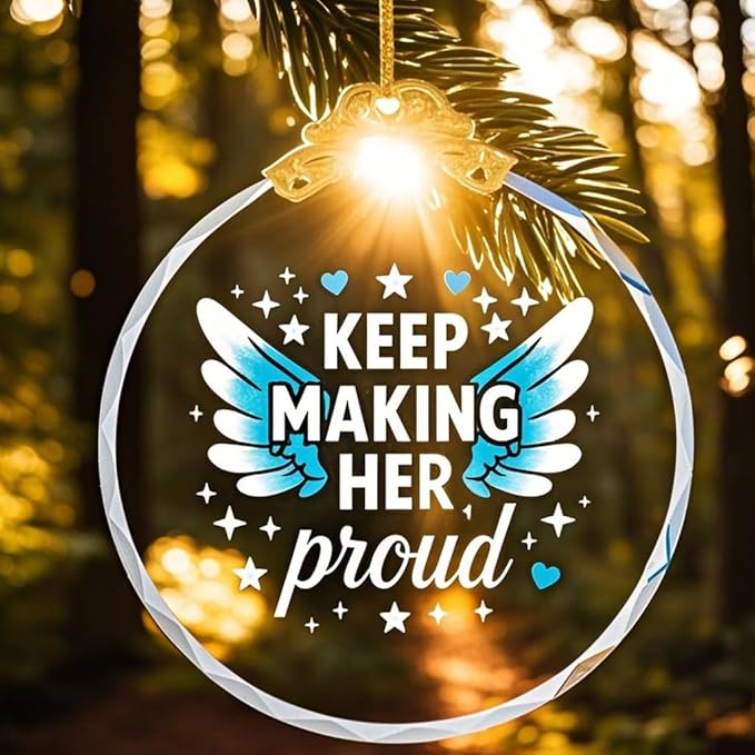 Keep Making Her Proud, Bereavement Keepsake, Sympathy Gifts Loss of Loved One, Anniversary of Passing, Loss of Mom, Grandmother or Mum Remembrance Gift, Memorial Gifts for Women