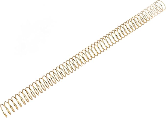 100pcs Total Spiral Binding Coil, 170 Sheets Capacity 4:1 Pitch and 48 Loops 360 Degree Rotation Wire Binding Spines for Size Paper of 8.5 x 11inch, Set Kit for A4 (Gold)