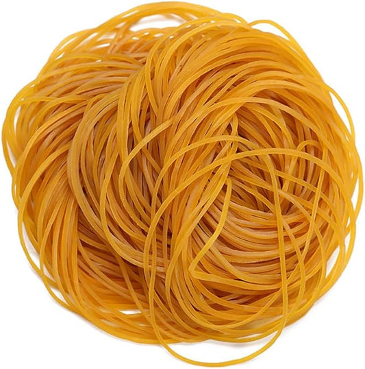 Rubber Bands 300Pcs 4.8inch Big Elastic Rubber Bands fortrash cans yellow rubber bands for office supplies File Folders Litter Box (4 4/5" x 1/16")