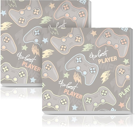 Sticky Notes 3x3 Inches, 2 Pads Cute Colorful Self-Stick Note Pads, Easy to Post for Home, Office and Daily Life Organization Cute Black Games