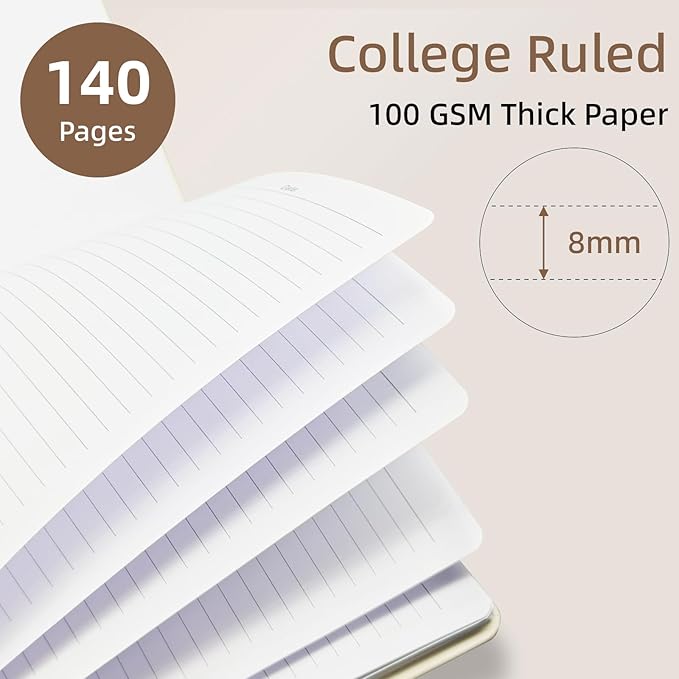 Cute Spiral Notebook journal B5 Aesthetic Pretty Design for Women Girls Kawaii with Pocket, 10 x 7.2 inch, Lined, Black Flower