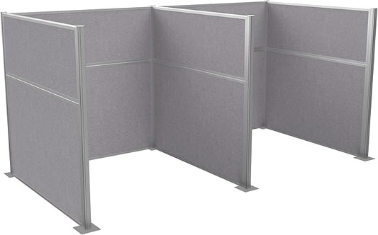 Versare Hush Panel Cubicle Kit | Workstation Partition Walls | Sound Dampening Cubicle Walls | Partitions for Desks
