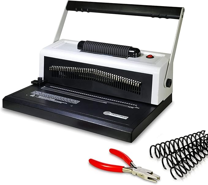 PPE S25A Coilbind Coil Punch & Binding Machine Free Crimper & 8mm Plastic COILS Box of 100pcs