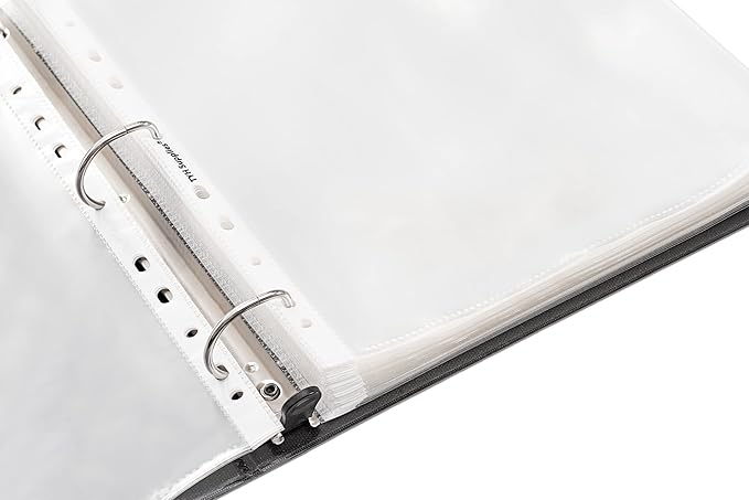 TYH Supplies 1000 Pack Clear Sheet Protectors for 3 Ring Binder | 8.5 x 11 Inch | Glossy Standard 11 Hole Plastic Page Protectors for Home, Office, and School | Top Loader Plastic Sleeves