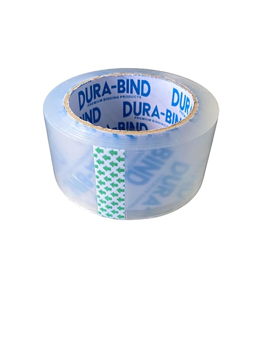 Durabind Heavy Duty Packing Tape 12 Pack. Rolls are 60 Yards x 2in. Tough Clear Tape for Shipping, Packing, Moving, Mailing, and All Box Types. Professional Grade. (12)