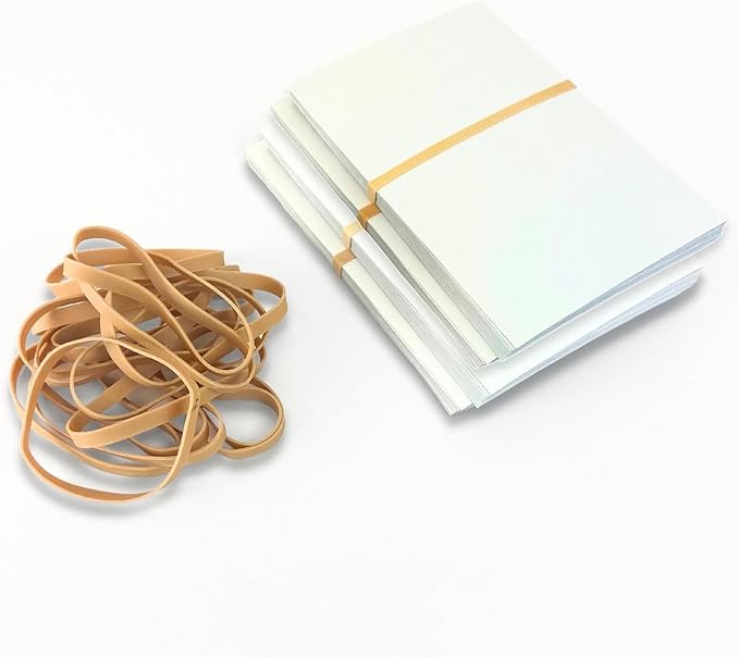 Upgrade Office Supply Rubber Bands, Size 64 (3-1/2 x 1/4), 80 Bands, 1/4 lb, 2-Pack, USA