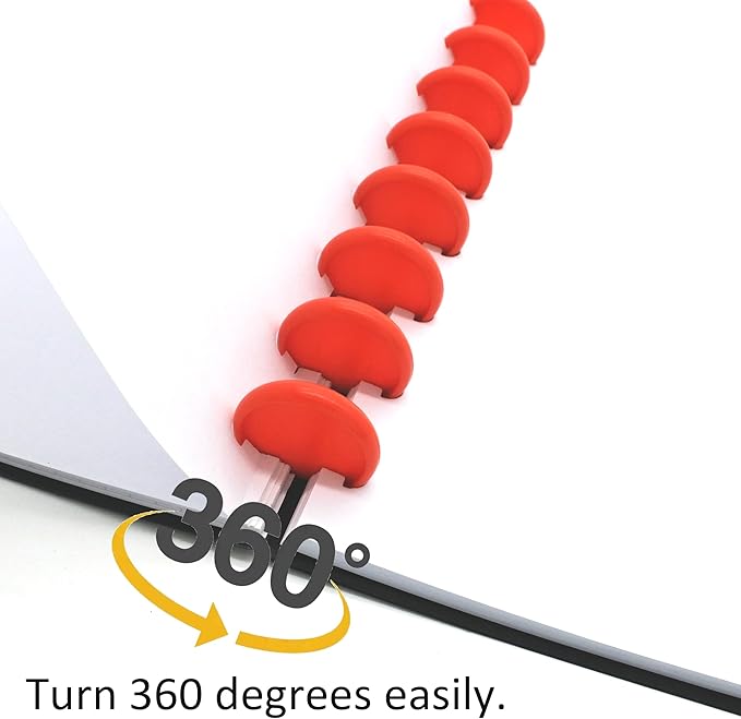 100pcs Discbound Notebook Discs DIY Planner Accessories fits for Tul,Levenger,Arc,Happy Planner,Talia(Red,0.7inch/18mm)