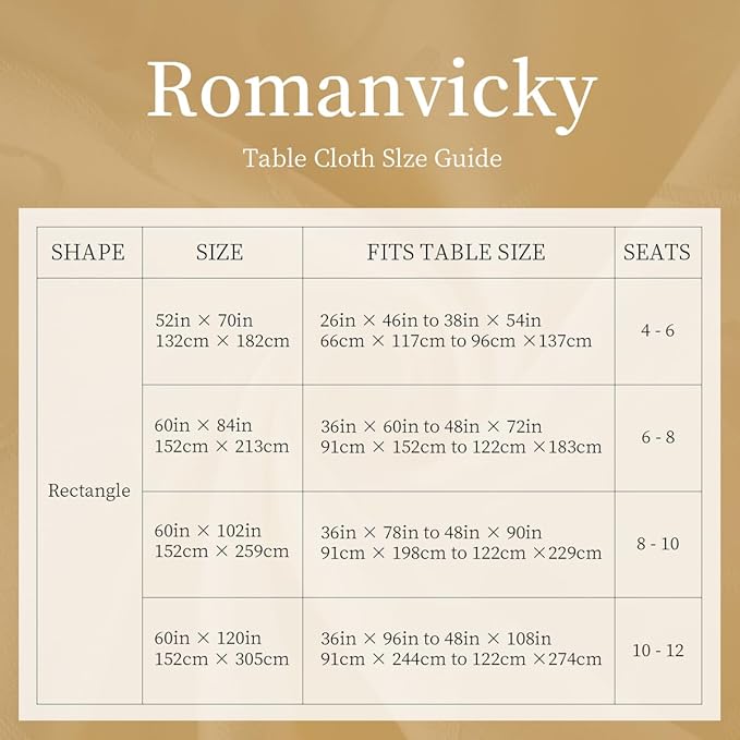 Romanvicky Christmas Jacquard Tablecloth White Floral Pattern Rectangle Table Cloth Spill Proof Wrinkle Resistant Polyester Table Cover for Autumn, Harvest, Thanksgiving Decoration, 60 x 120 Inch