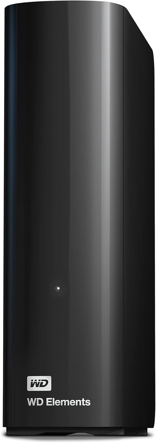 WD 16TB Elements Desktop External Hard Drive, USB 3.0 for plug-and-play storage - WDBWLG0160HBK-NESN