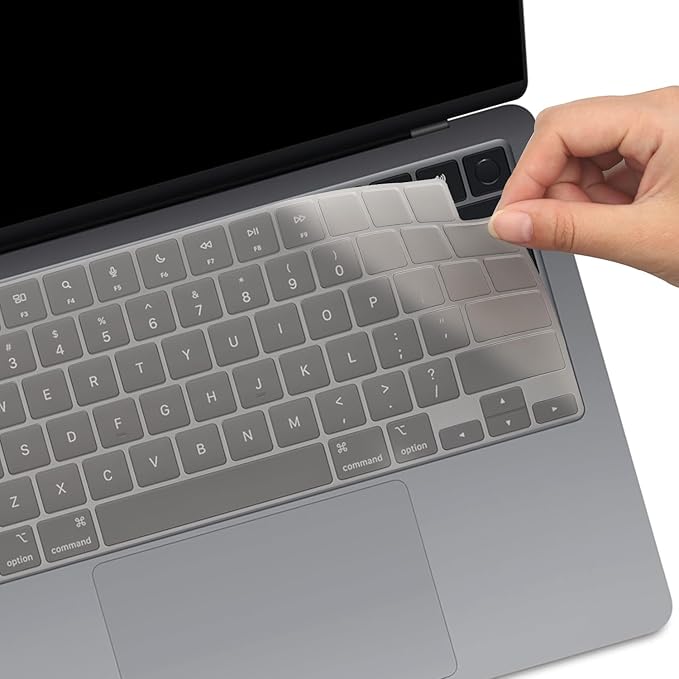 2 Pack Keyboard Cover for 2025-2023 MacBook Air M4 M3 M2 13.6" 15.3" A2941 A3114 A2681 A3113 & 2023-2021 MacBook Pro 14" 16" M4 M3 M2 M1 Pro/Max A2442 A2779 A2918 A2992 A2485 A2780 A2991 US Layout-TPU