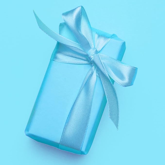 Vanhench 17.5"×963" (80 1/4FT) Blue Wrapping Paper, Sky Blue Kraft Paper Roll for Wedding/Fathers Day/Birthday/Baby Shower/Bouquet Flower Wrapping, Solid Color Blue Bulletin Board Paper