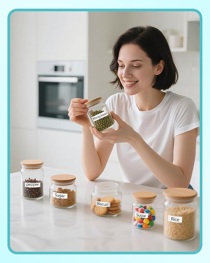 Tze Label Maker Tape 12mm 0.47 Laminated White Compatible for Brother Tze-231 Tz-231 Tz Refill Work for Ptouch PTD220 PTD210 PTH110 PTH111 PTD600 PTD200 PTD410, Black on White, 1/2' x 26.2', 6 Pack