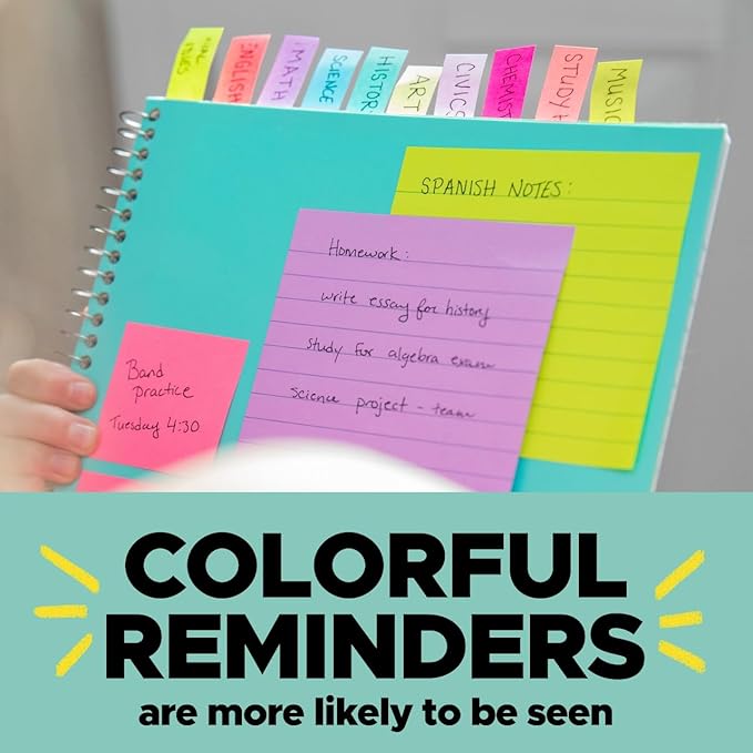 Post-it Flags Combo Pack, 4 On-The-Go Dispensers/Pack, 120 .94 in Wide and 200 .47 in Wide Flags, Assorted Colors (683-XL1) (Pack of 12)