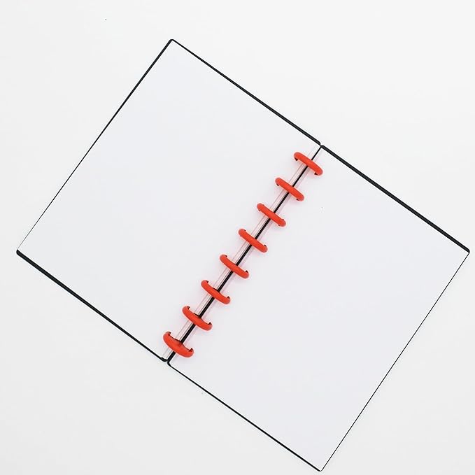 100pcs Discbound Notebook Discs DIY Planner Accessories fits for Tul,Levenger,Arc,Happy Planner,Talia(Red,0.7inch/18mm)