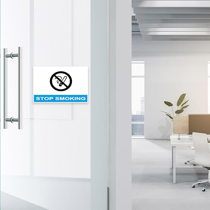 6 Pack 11x8.5 inch Acrylic Sign Holder, Horizontal Clear Plastic Frame for Paper, Wall Mount Sign Holders with Double Side Tape Adhesive for Home, Office, Store, Restaurant