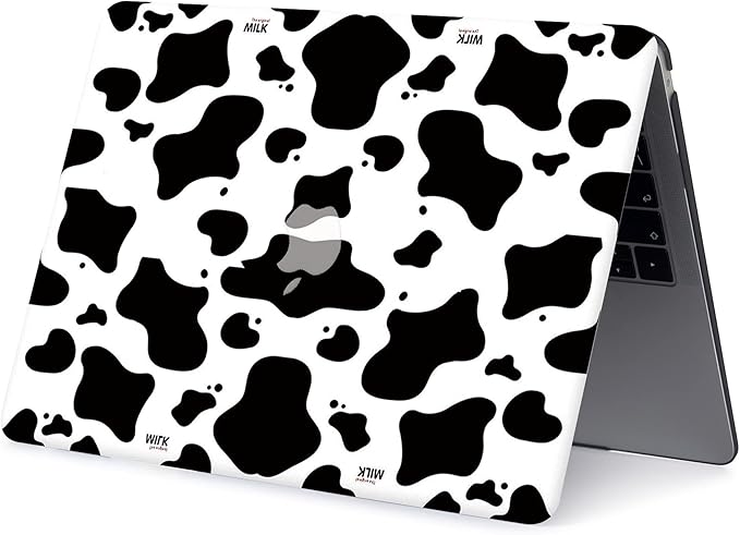 Bandless Laptop Case Compatible with MacBook Pro 13 inch CD-ROM Model: A1278(Old Version 2012/2011/2010/2009/2008)Plastic Hard Shell Cover & Keyboard Skin - Milk Cow A1278(Pro w/CD-ROM 2008-2012)