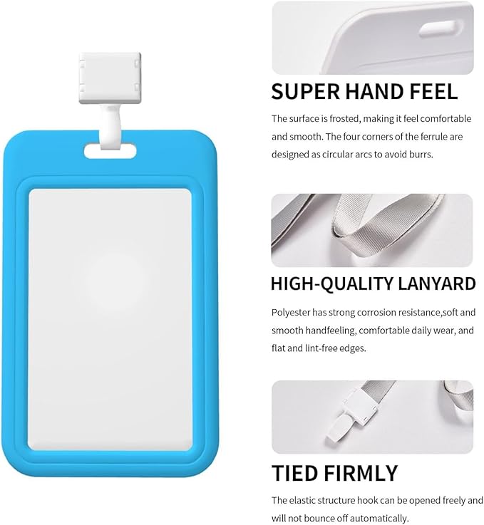 Custom Id Badge Holder Customizable Personalized Id Card with Photo Logo for Employee Work Office Staff Name Tag